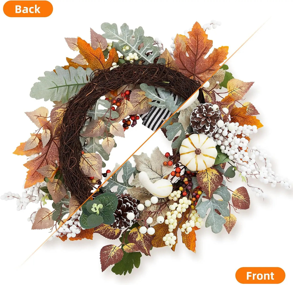 Christmas Garland Rattan Wreath