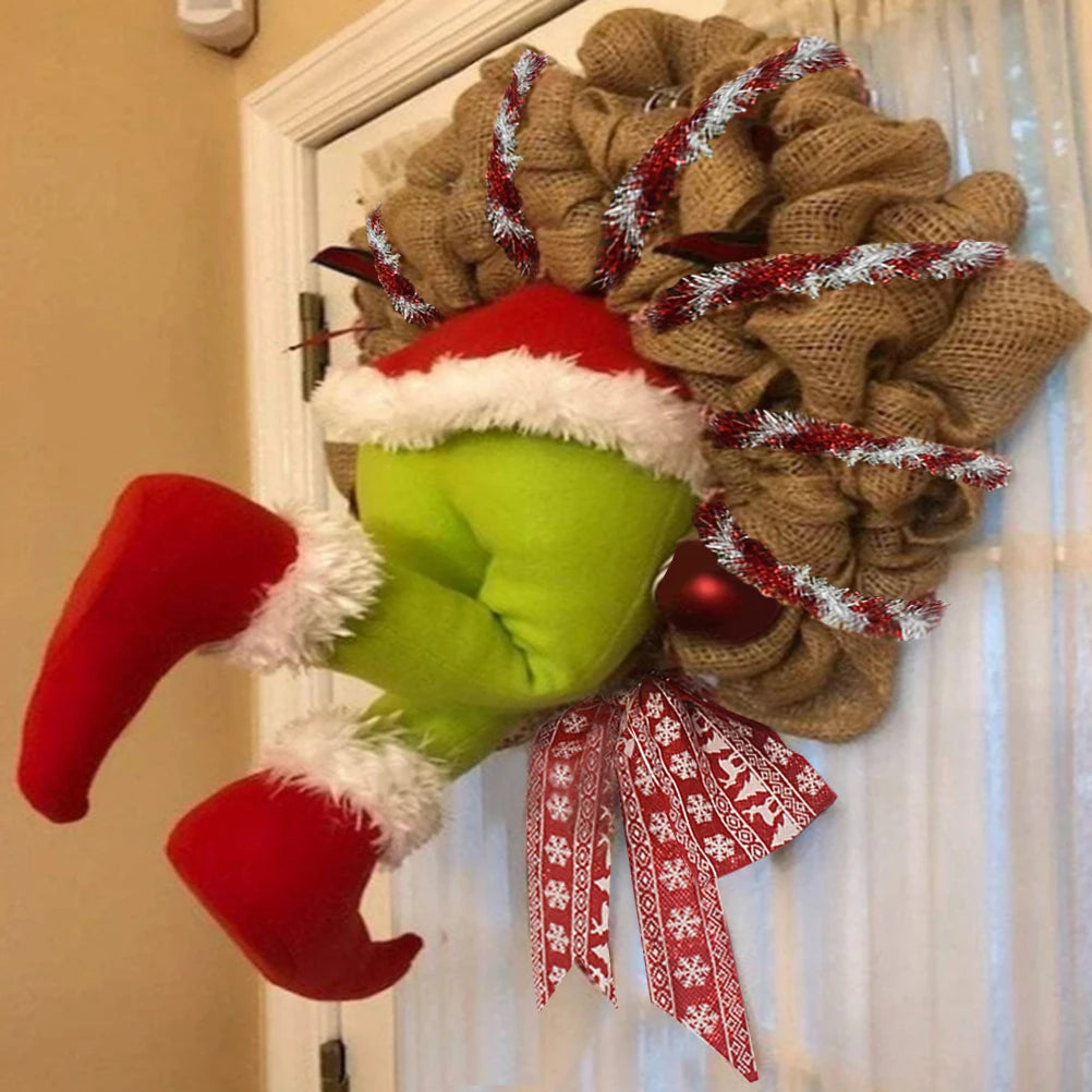 Christmas Grinch Thief Wreath
