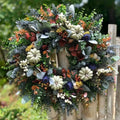 Autumn Handmade White Pumpkin Wreath