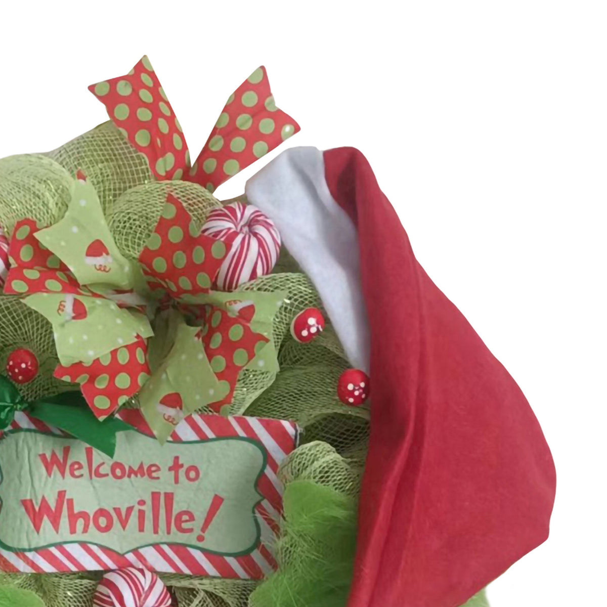 Christmas Thief With Green Elf Legs Christmas Wreath